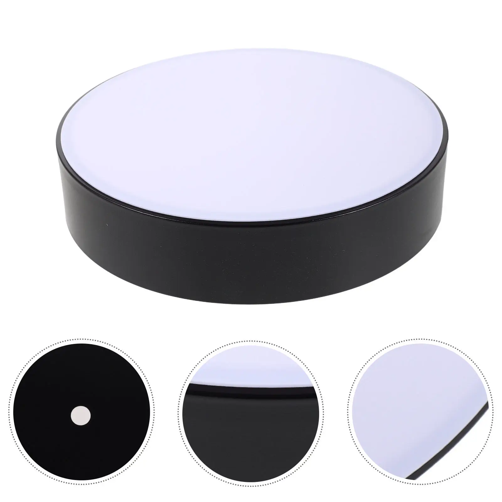 9 Inch Round Ultra-Thin Plastic Ceiling Light Cover Nordic Style Modern Flush Mount Shade for Kitchen Office Studio