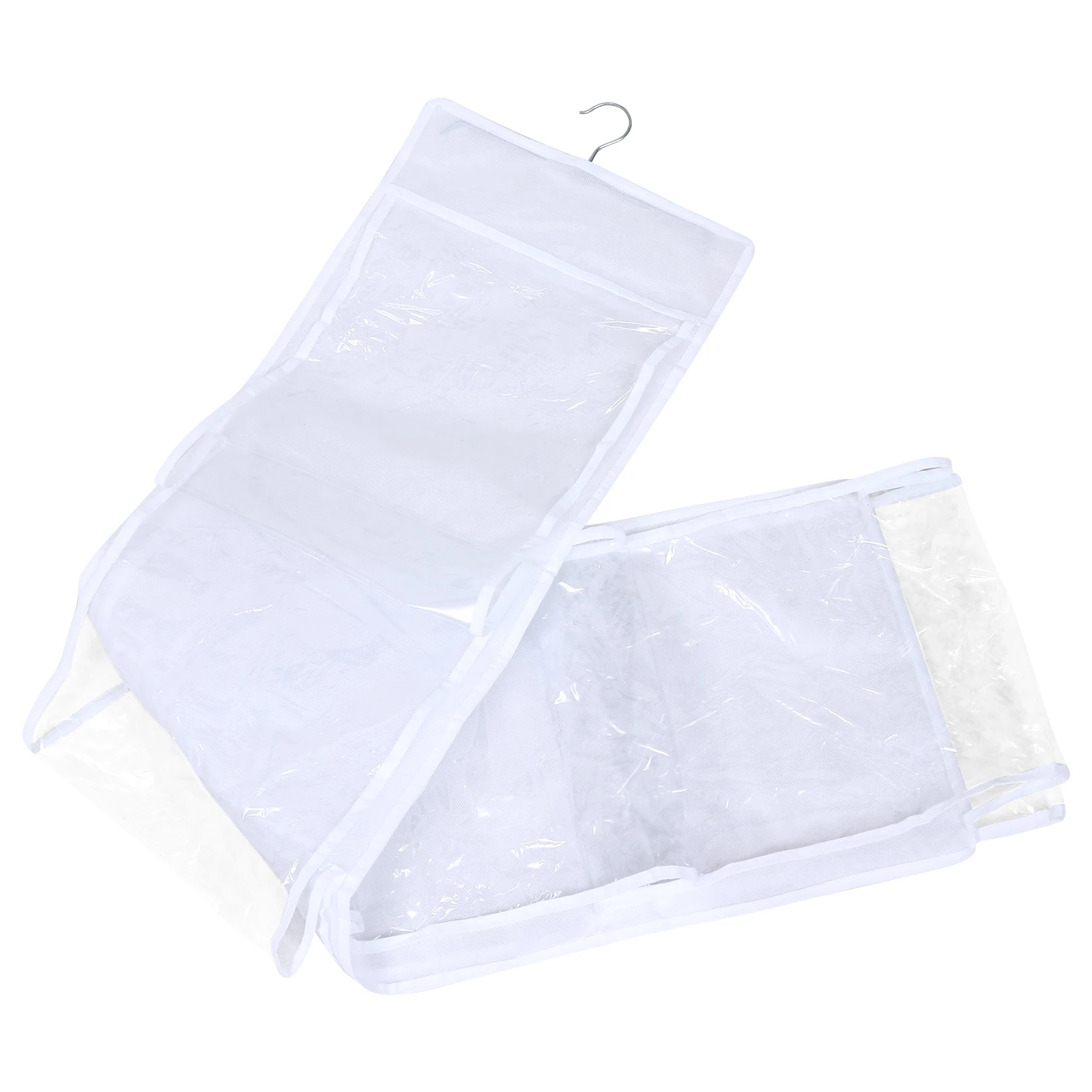 

1pc Thickened Pvc Bag Storage Organizer Transparent Closet Organizer For Handbags Purse Holders Space Saving Design