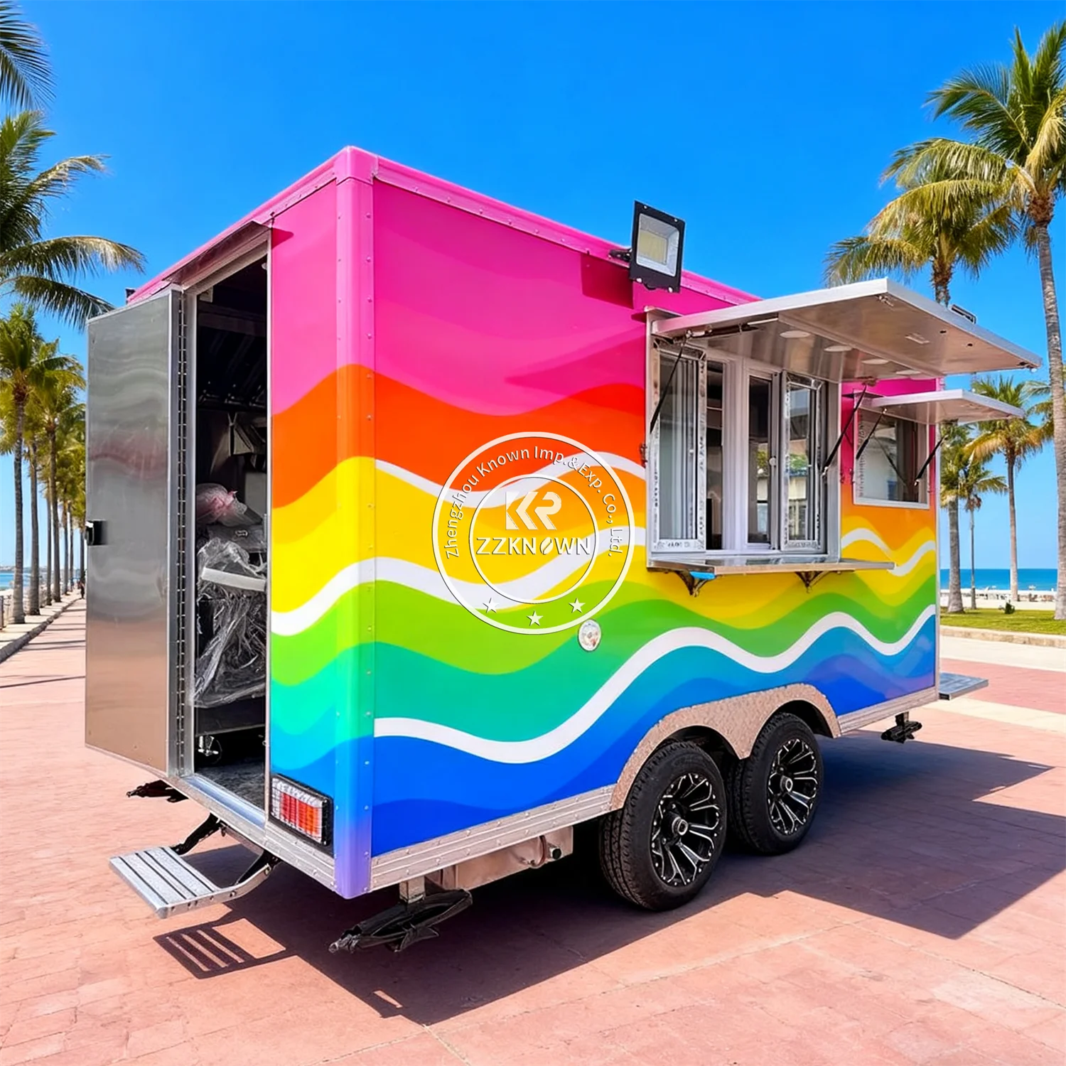 

Best Popular Mobile Fast Food Truck With Kitchen Equipment Street Ice Cream Cart Mobile Food Trailer Fully Equipped