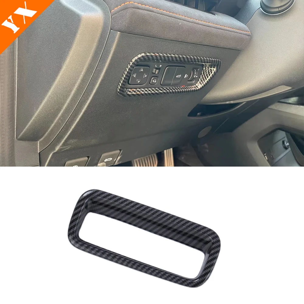 For Changan UNIV UNI-V Accessories 2022-2025 Carbon Silver Orange Car Headlight Switch Cover Left Center Button Control Trim