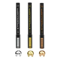 DSPIAE MKS Super Metallic Color Markers Painting Set for Gundam Military Model DIY Making Tools Hobby DIY 0.5mm 2.0mm Pen Tip