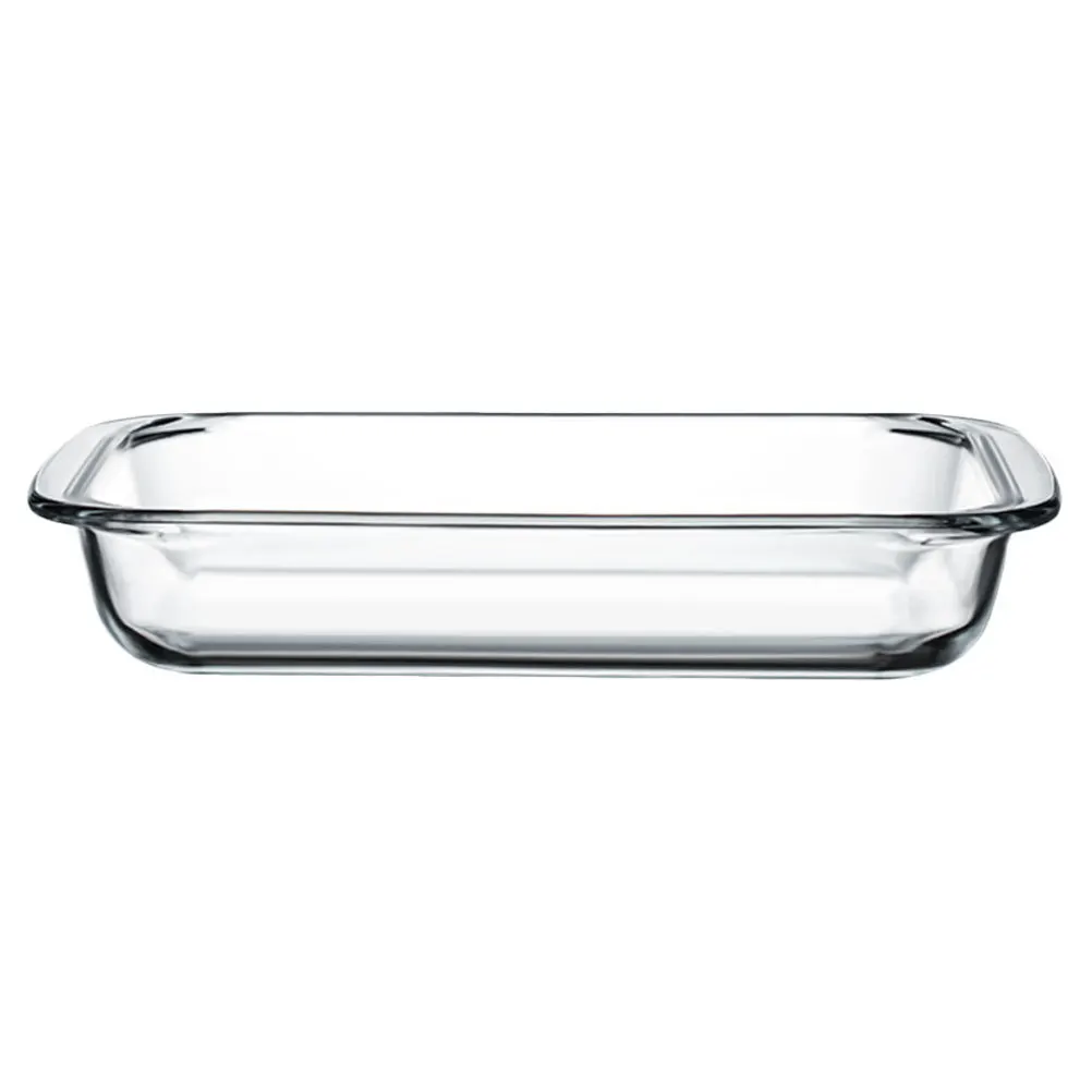 

1Pcs Tempered Glass Baking Tray Environmental Healthy Practical Rectangular Grill Plate 1.0L Rectangular Grill Plate
