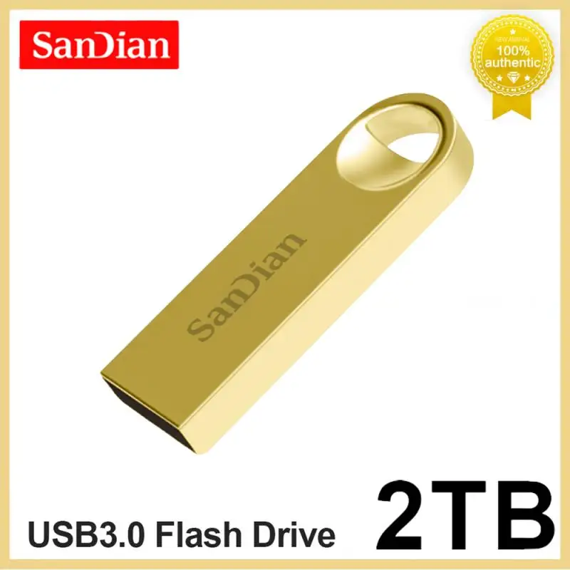 Memory Stick, Metal, USB 3.0, 1TB, 2TB, 512GB, 128GB, Tipo C, Mini Flash Drive Impermeável, Memory Stick de Alta Velocidade