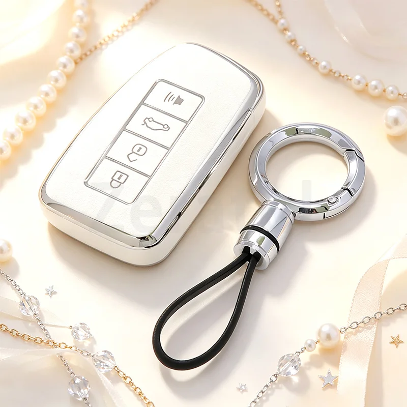 4 Buttons Fashion TPU For Lexus NX GS RX IS ES GX LX RC 200 250 350 LS 450H 300H Accessories Car Remote Key Case Cover Keychain