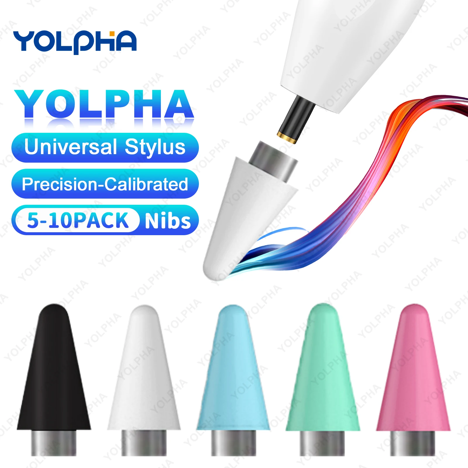 5-10Pcs Pack Spare Nibs for YOLPHA Universal Stylus and Android Stylus, not for other Brands