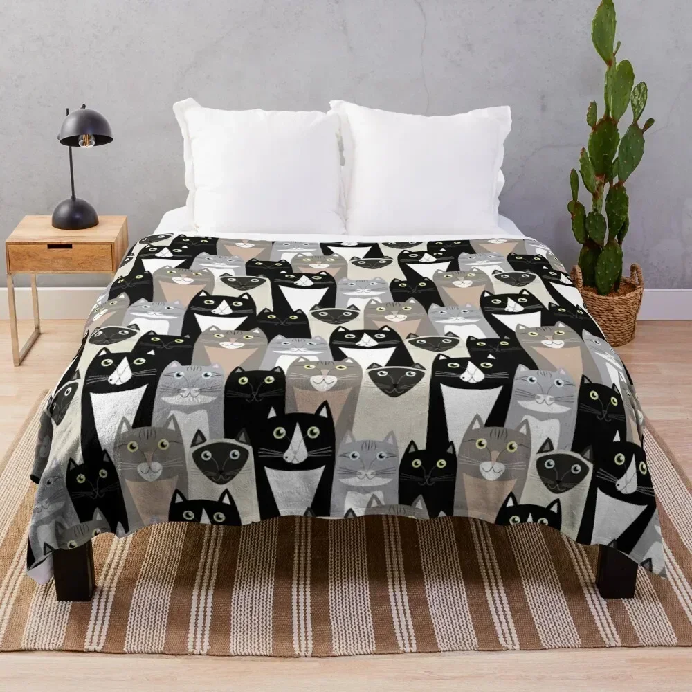 

Cats #1 Throw Blanket Baby Soft Plush Plaid Decorative Throw Stuffeds Blankets