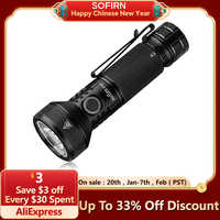 Sofirn IF22A 2100lm Flashlight 21700 Powerful Light SFT40 LED 629M Long Range USB C Rechargeable Charging  Throw Torch