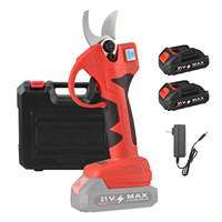 30mm Cordless Electric Pruner, 600W Power & SK7 Steel Blade, 4H Runtime with LCD Display | Rechargeable Li-ion for Garden Trees