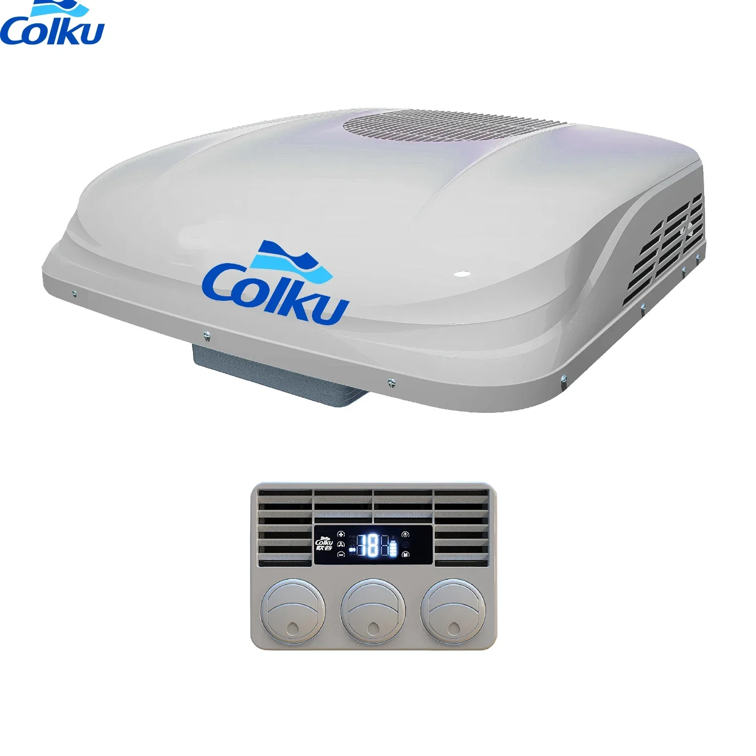 

2025/New Design LT20 Colku 12v 24v Roof Top Air Conditioner For Truck Parking Cooler With Electric Compressor 12 Volt Caravan Ai