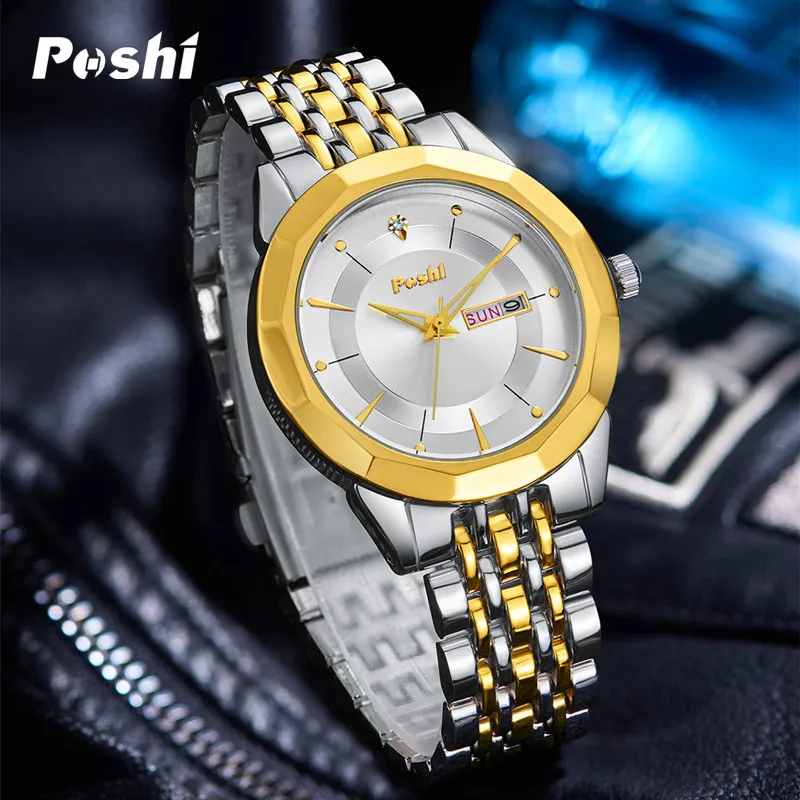 Business Casual Steel Quartz Watch for Men Stainless Steel Fashion Man Wristwatch Waterproof Men's Quartz Watches reloj hombre