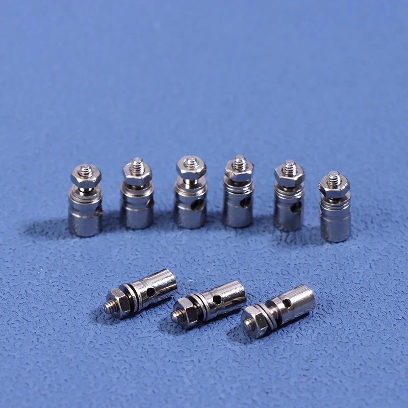 10Pcs RC Airplane Boat Pushrod Metal Linkage Stopper Servo Connectors Adjustable Diameter 2.1MM/1.8MM/1.2MM Helicopter RC Boat