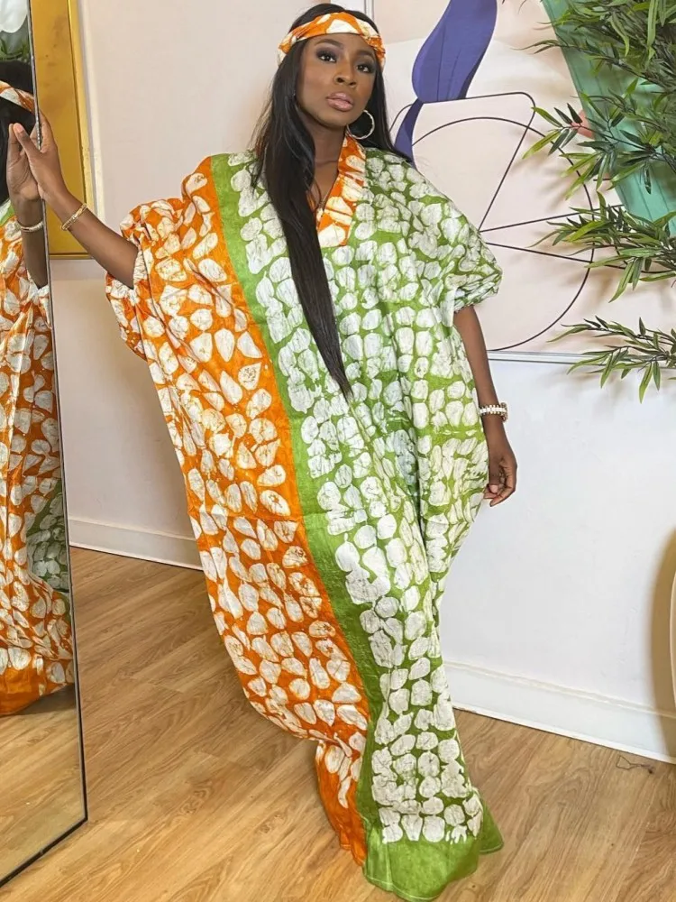 Sukienki afrykańskie dla kobiet Vetement Femme Dashiki Abaya Maxi sukienka Africa ubrania Dashiki Ankara 2024 wiosenny i jesienny nowy