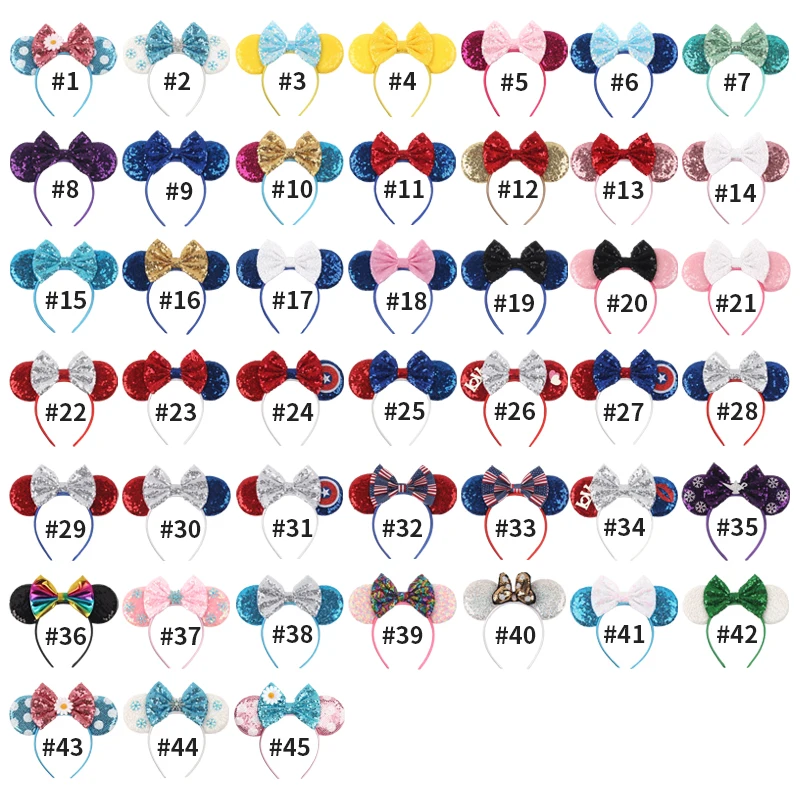 

Disney Cute Minnie Hair Hoop Exquisite Bow Fashion Color Matching Girl Birthday Holiday Wear Perfect Gift Women Hair Accessories