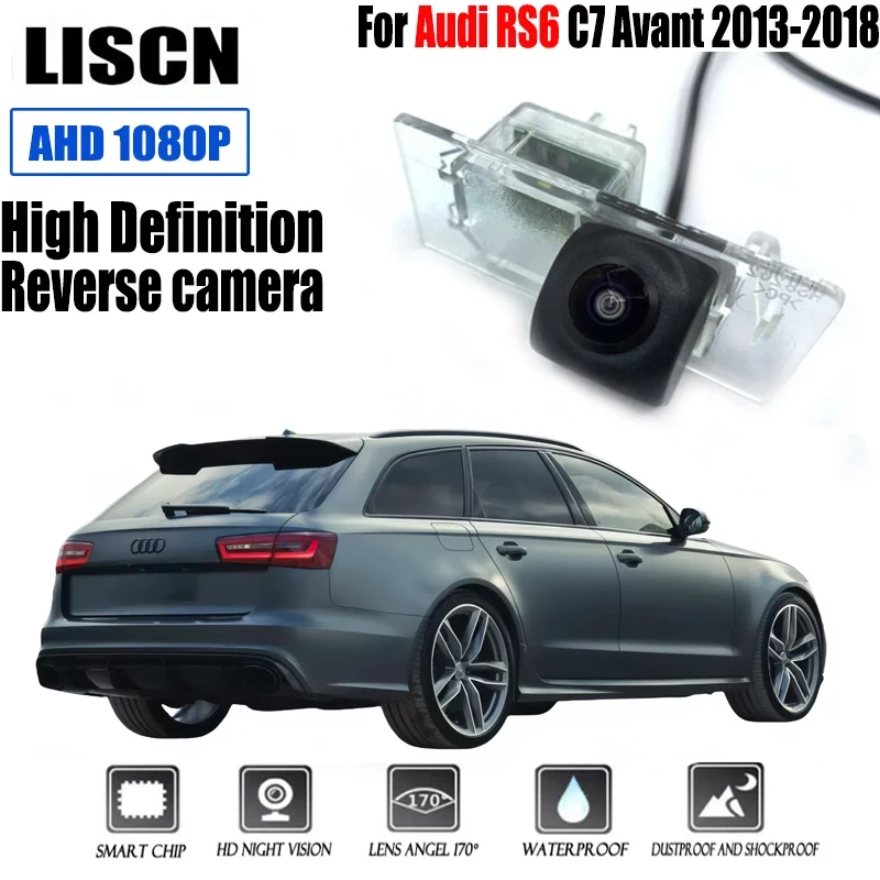 

Car High-Definition Night Vision Rear Camera Parking Backup Camera License Plate Light Camera For Audi RS6 C7 Avant 2013-2018