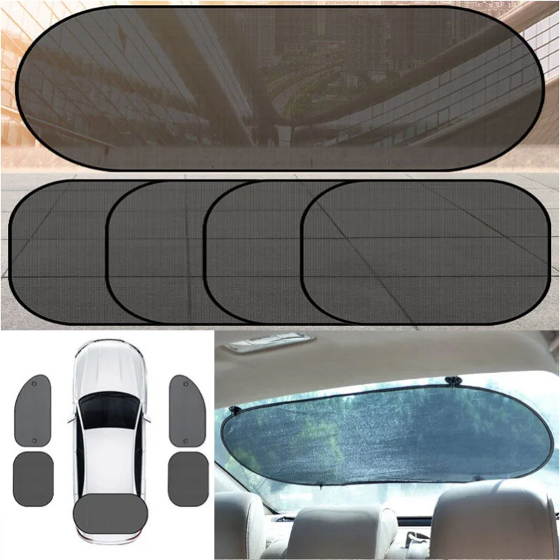 5 PCS Car Side Rear Window Sun Shade Mesh Screen Visor Blocker For Baby Kids Pet 5 PCS Car Side Rear Window Sun Shade Mesh Screen Visor Blocker For Baby Kids Pet