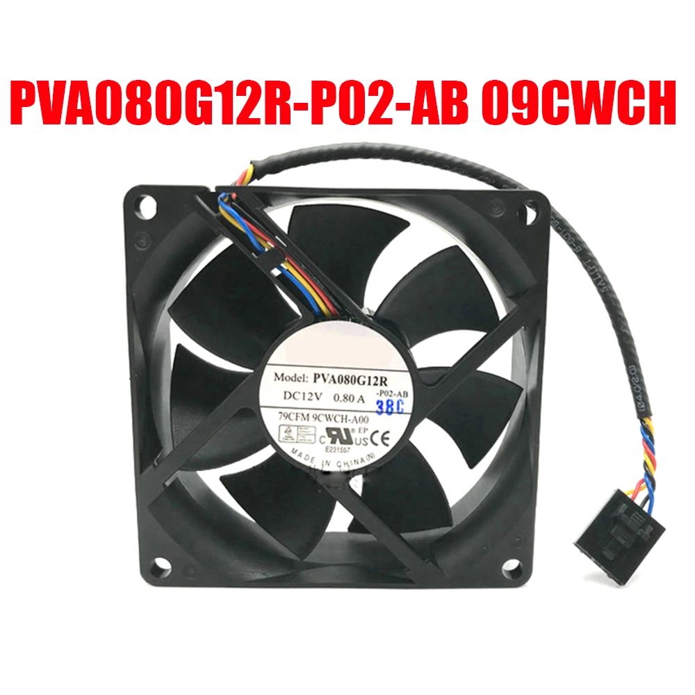 Cooling Fan For Foxconn PVA080G12R PVA080G12R-P02-AB 79CFM 09CWCH 9CWCH-A00 DC12V 0.80A 4PIN New