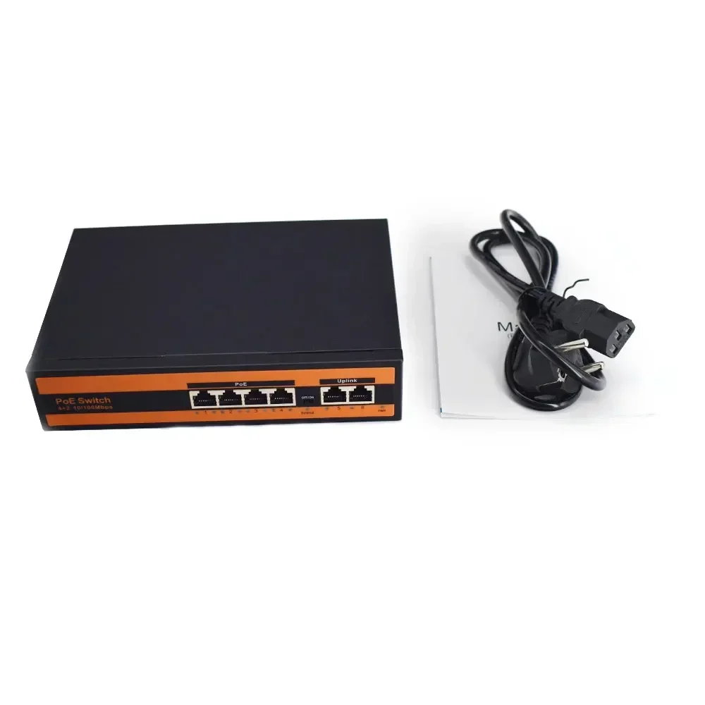 PEGATAH POE Switch 4/8 Port, Active POE for IP Cameras/CCTV Security, Wireless AP Switch, Gigabit IEEE 802.3 AF/AT