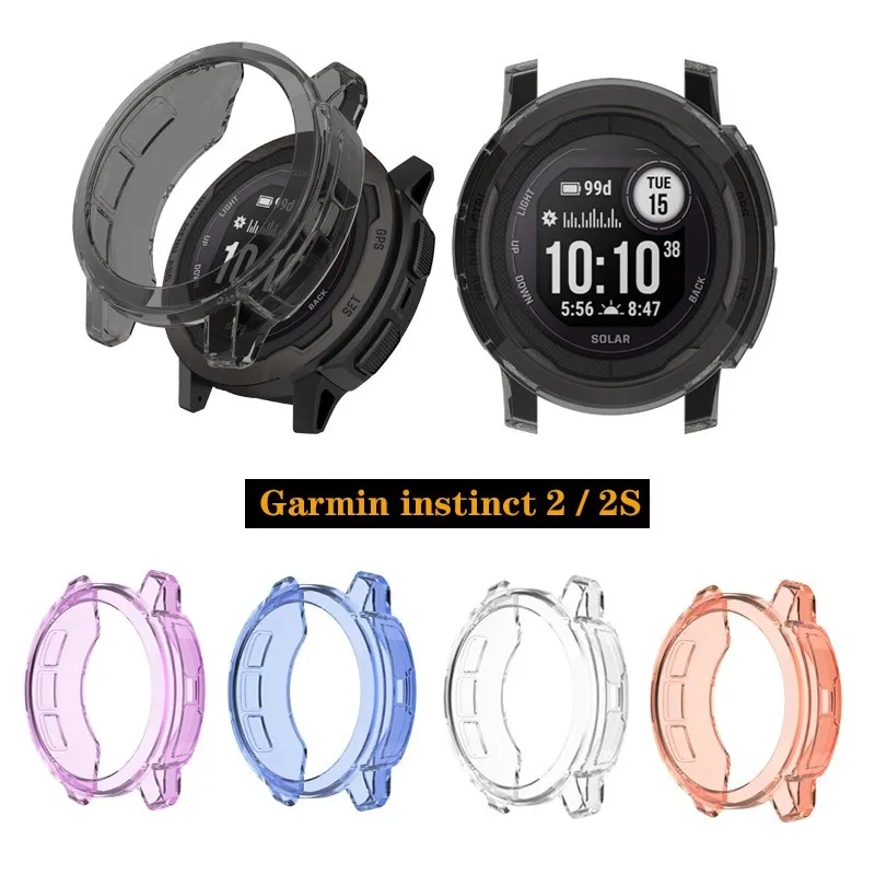 For Garmin instinct 2 2S Slim Soft Transparent TPU Case Cover Watch Accessories