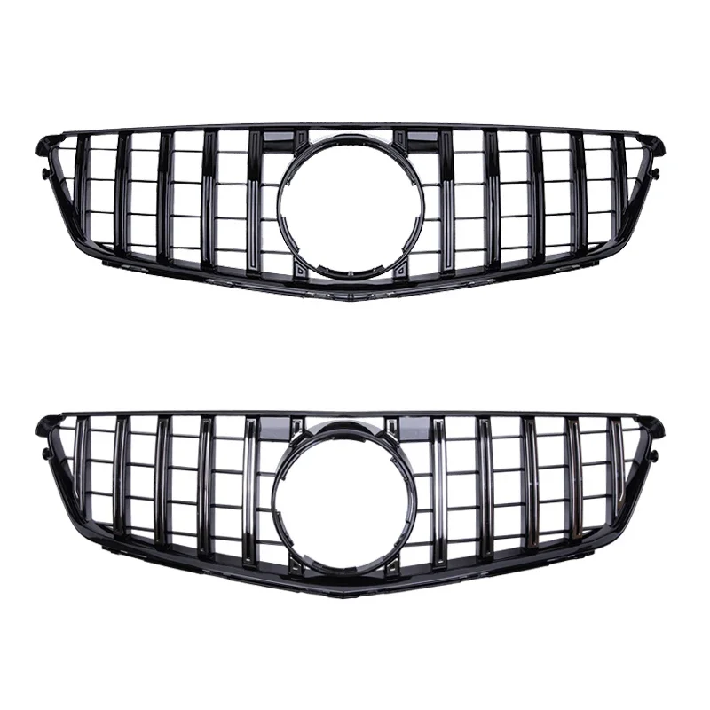 For Mercedes Benz C W204 Sport Racing Grill AMG GT 2007 2008 2009 2010 2011 2012 2013 2014 Facelift Front Bumper Grille  view 3