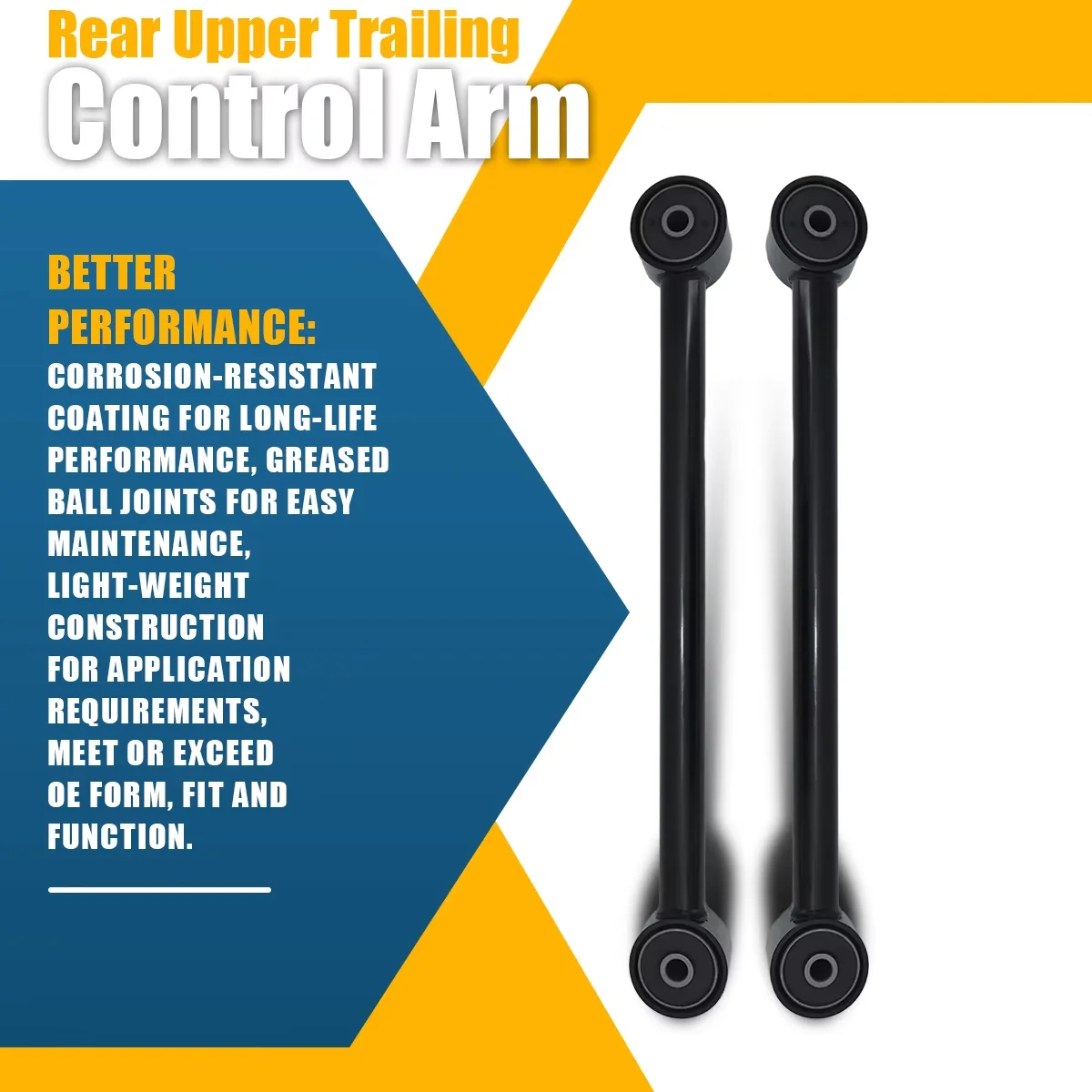 Svenubee 2Pcs Rear Lower Control Arms Set for Buick Rainier Chevrolet Trailblazer Isuzu Ascender 2002 2003 2004 2005 - 2009 - view 3