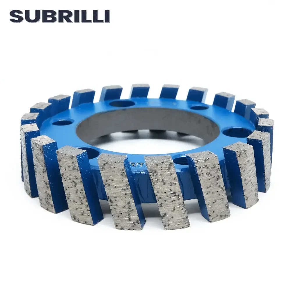 Subrilli 86mm cnc rebolo de diamante sinterização segmentada para máquina roteadora roda calibração pedra granito mármore perfilamento