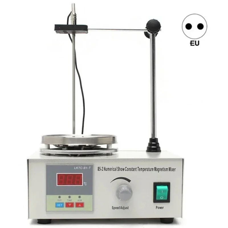 Lab Magnetic Stirrer Heating Plate 220V Digital Display 2200rpm Adjustable Churn Stir Machine Blender Laboratory Stirrer