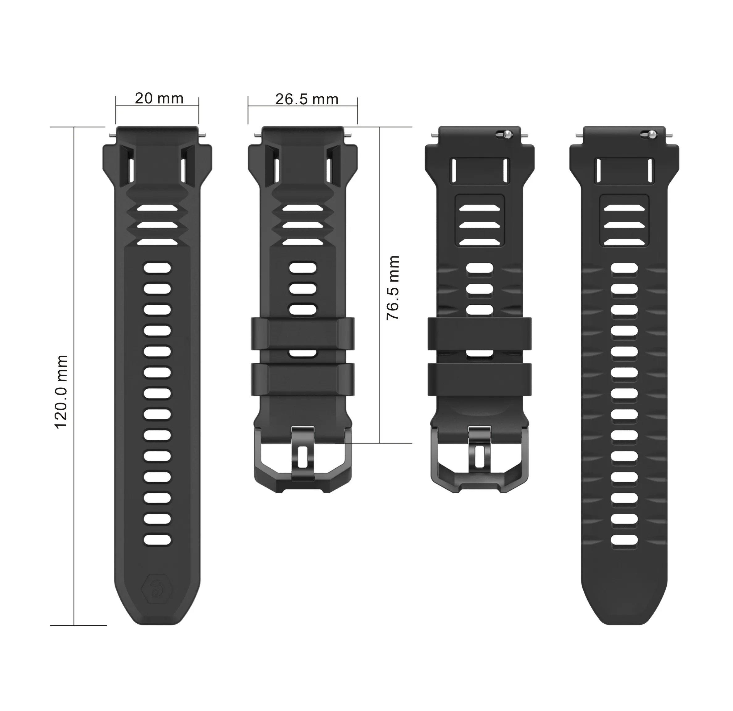 Für Huami Amazfit T-Rex3 Pro 44mm Silikon Strap + Fall Sport Armband Armband Für Amazfit T-Rex3 Pro 44mm Smartwatch Band Shell – Detail 4