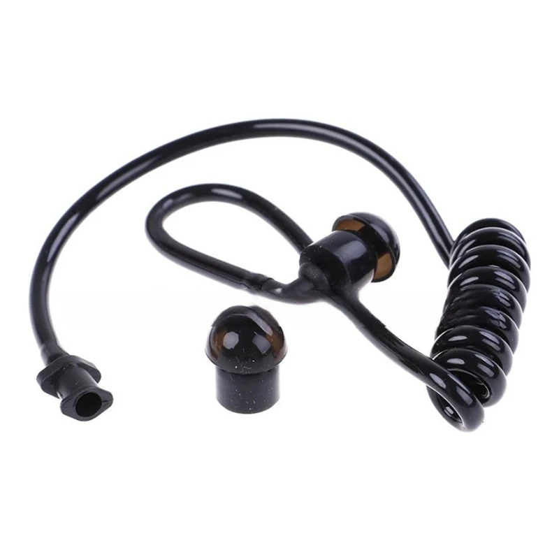 Walkie-talkie Air Duct Earphone Single Duct Black Can Replace Black Tube Black Tube Earphone Black Catheter