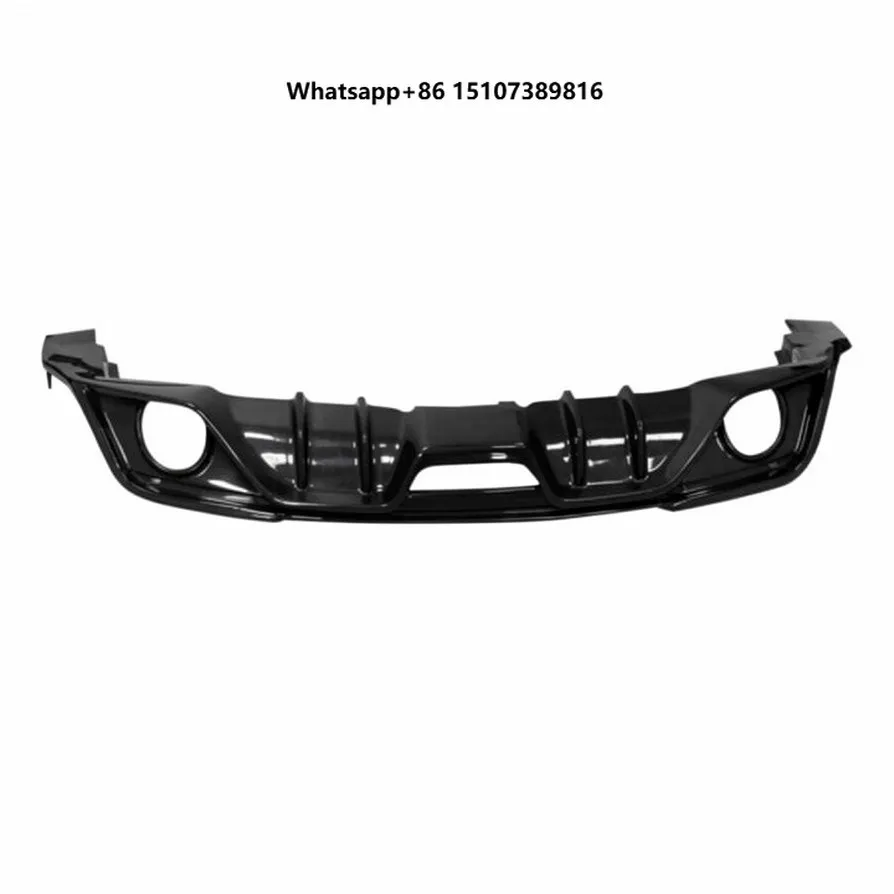 Carbon Fiber Dual-exit Rear Lip  Rear Bumper Diffuser for 2018-2022 Mustang Auto Part Body Kit