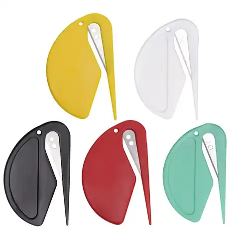 여성용 봉투 오프너 슬리터 패키지 도구, 미니 봉투 오프닝 레터, 스테인레스 스틸, 귀여운 나이프, 5 개