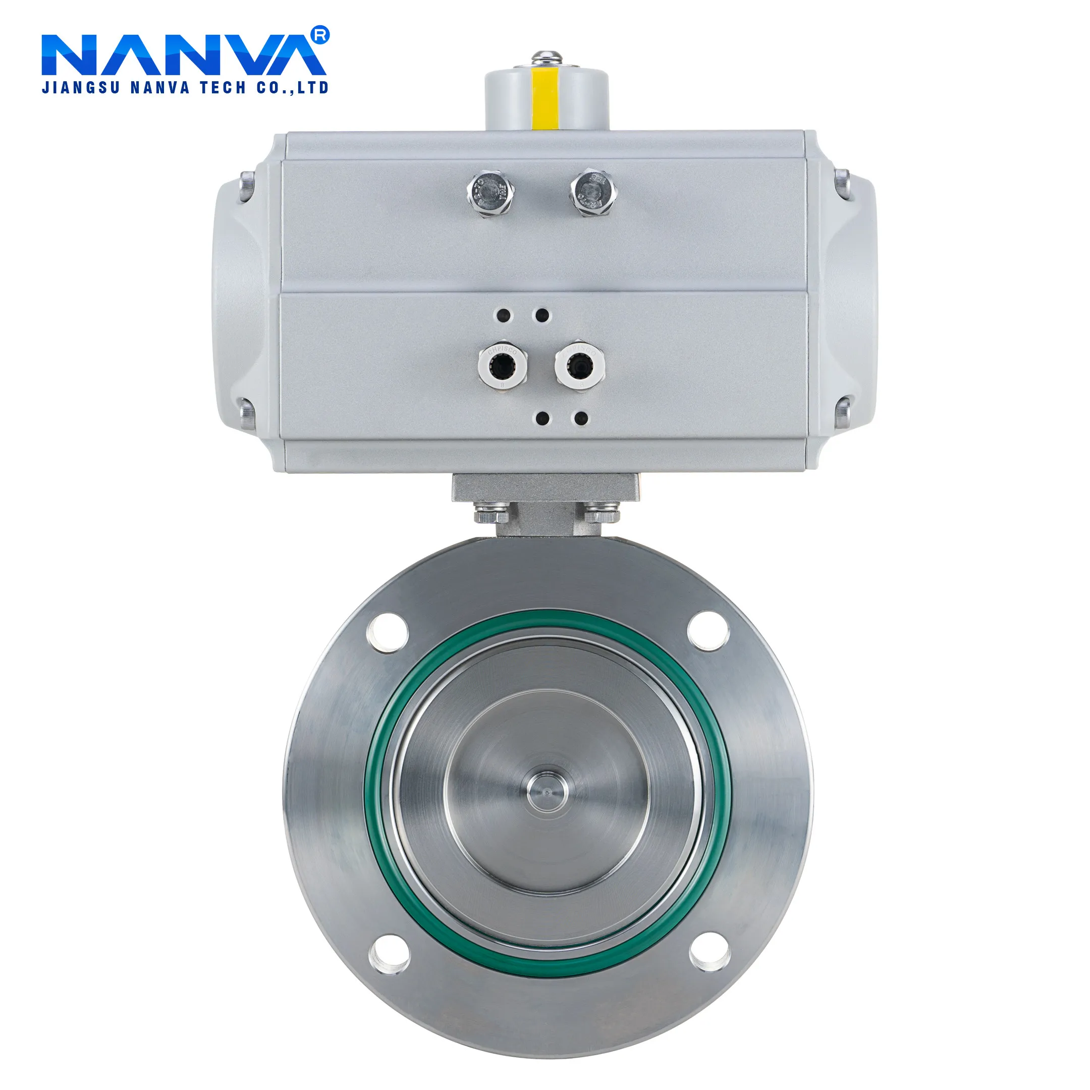 Pneumatic vacuum butterfly valve Wafer negative pressure valve GIQ-16 stainless steel 304 D671X-10P