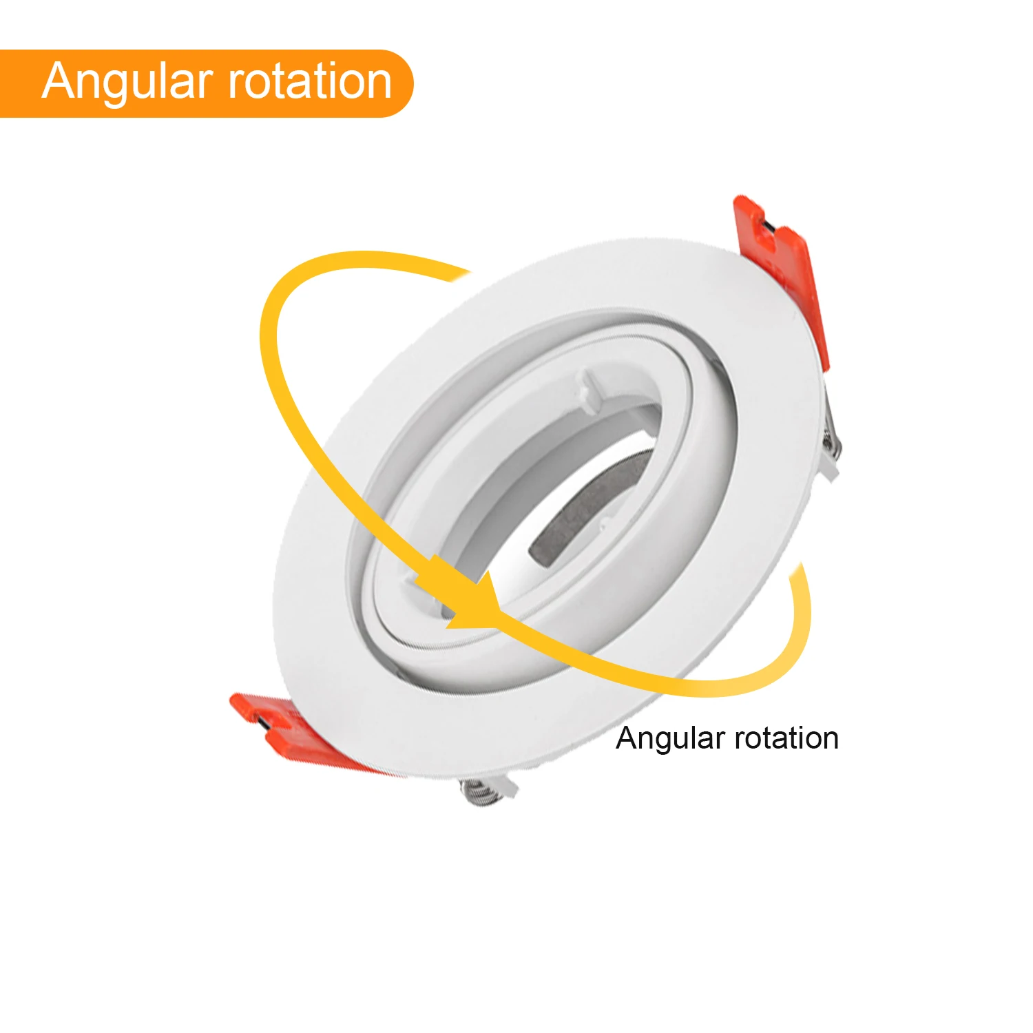 Recessed Down Lights GU10 MR16 Lamp Fixtures Trim Rings MR16 Fitting LED Ceiling Spot Light Frame Spotlight Round Housing