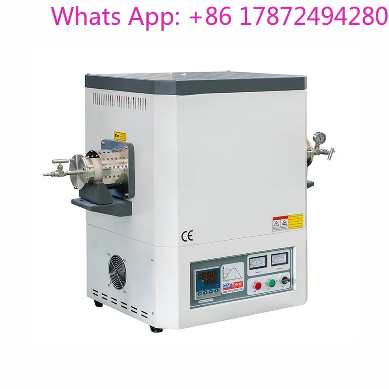 Horizontal Single Zone Vacuum Atmosphere Resistance 1700 High Temperature Laboratory Corundum Tube Muffle Furnace