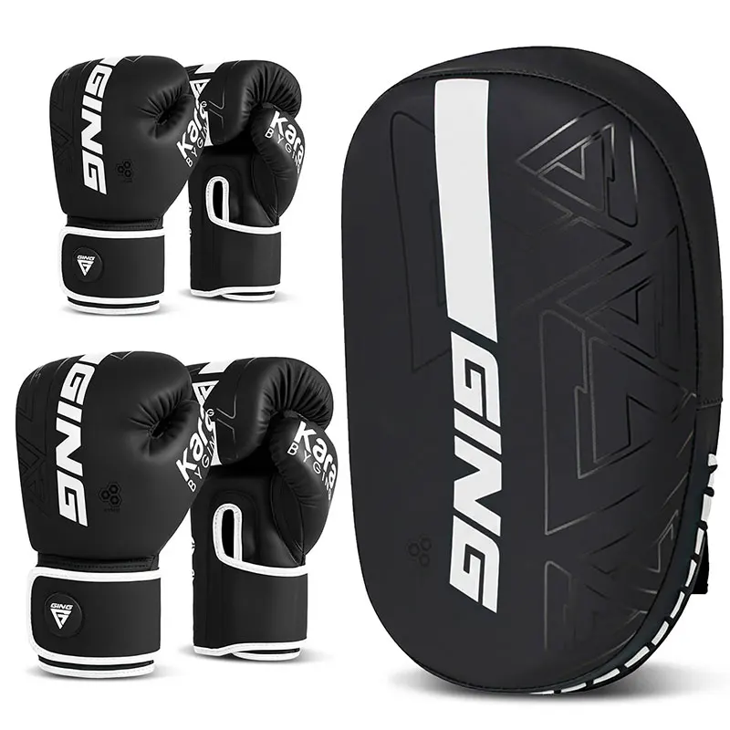 Boxing Set Curved Boxing Mitts Focus Punching Bag Parent Child Set Gloves Set Boxing Hand Foot Pads Training Equipment