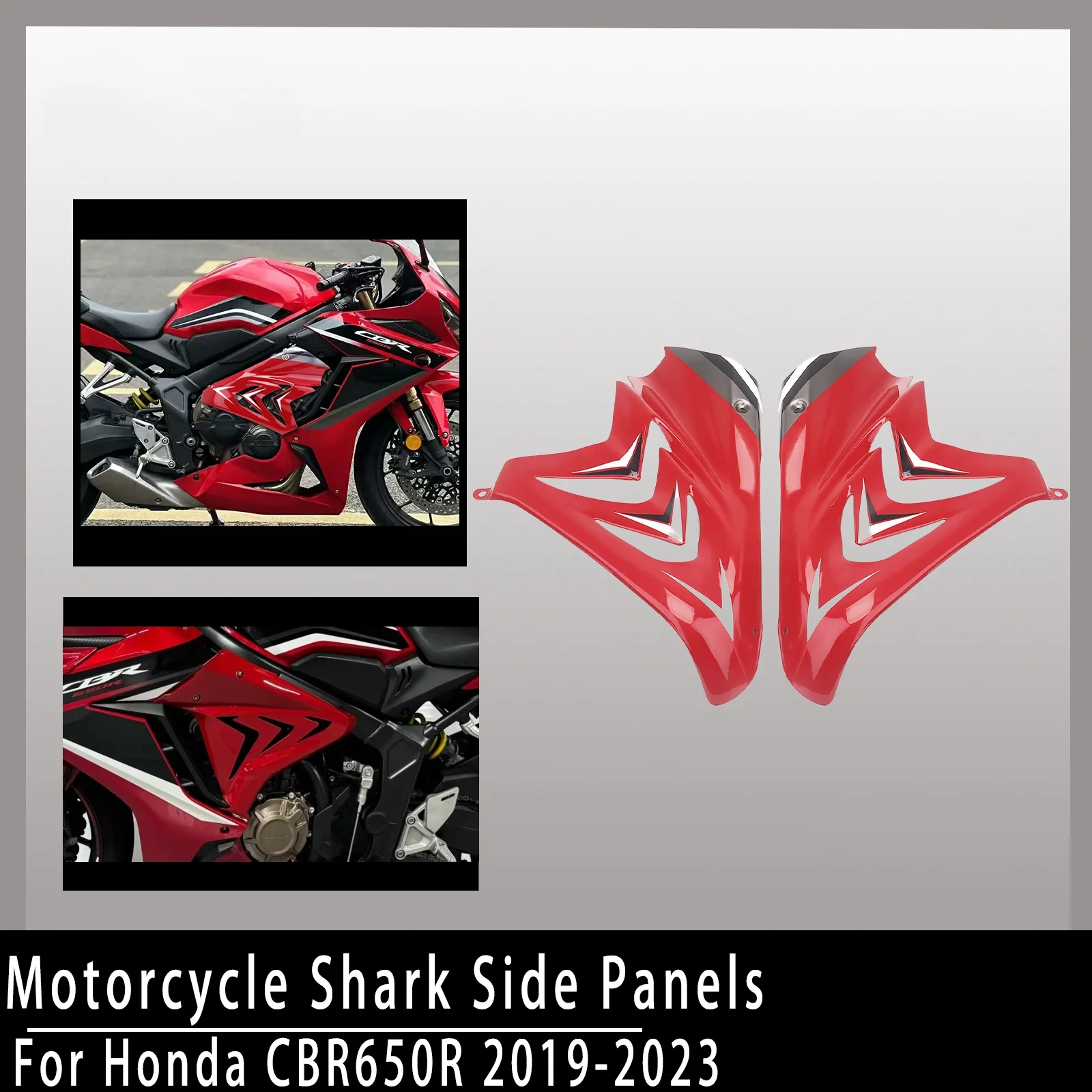 

Para Honda CBR 650R 2019-2023 años molo paneles laterales tiburón motocicleta, marco molado por inyección relleno cuerpo mol