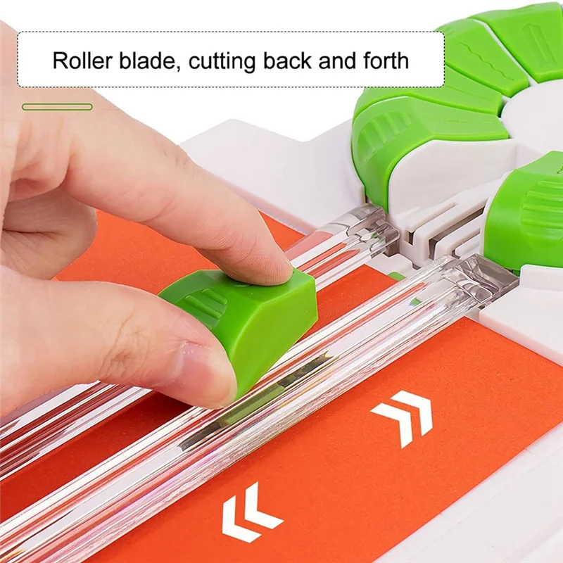 Well Made-Paper Trimmer Craft Paper Cutter 4 Style Scrapbooking Tool Straight Line/Dotted Line/Lace/Indentation For Cutting Phot