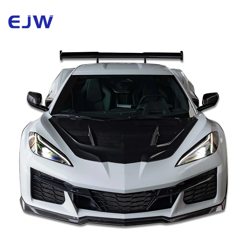 High Quality New Carbon Fiber Hood For Chevrolet Corvette C8 2020+ Modified ZR1 Style Multi Vent Bolt-On Includes Bolts