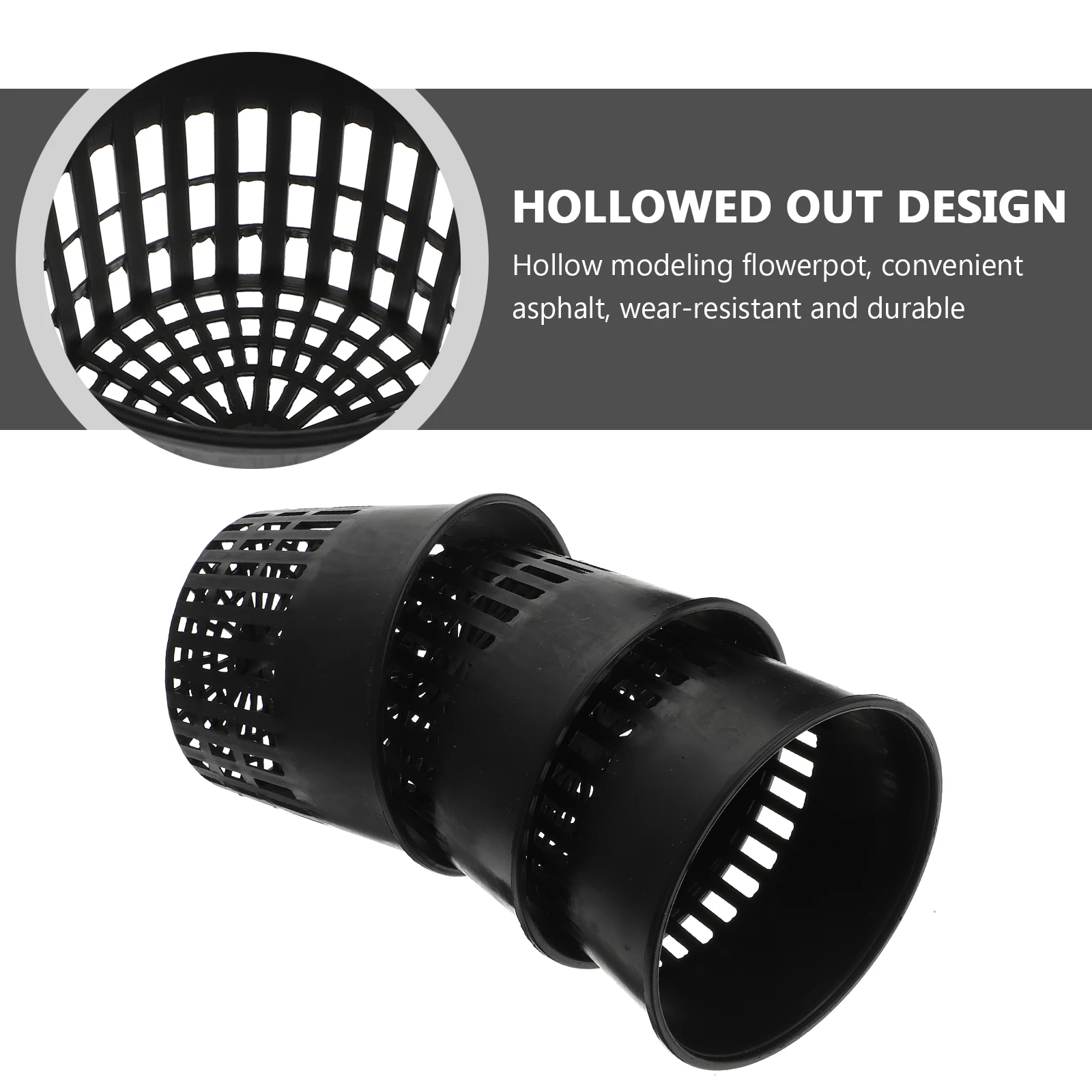 

30 Pcs Hydroponic Planting Basket Garden Plastic Mesh Net Pot Root Pots Hydroponics Grow Nursery