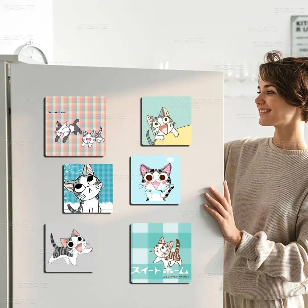 Cute C-Chis Sweet Personalized Photo Fridge Magnets Round Magnetic Refrigerator Decoration Memorial Gifts Wedding Favors