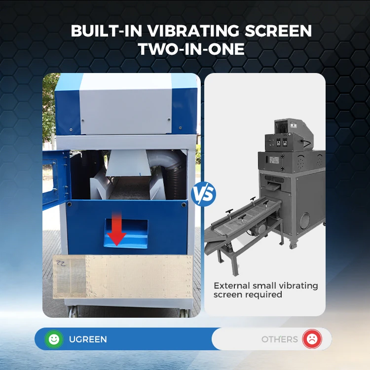 Industrial Scrap Cable Copper Separator Machine 60-90kg/h Capacity Dry Type Wire Granulator For Small Business