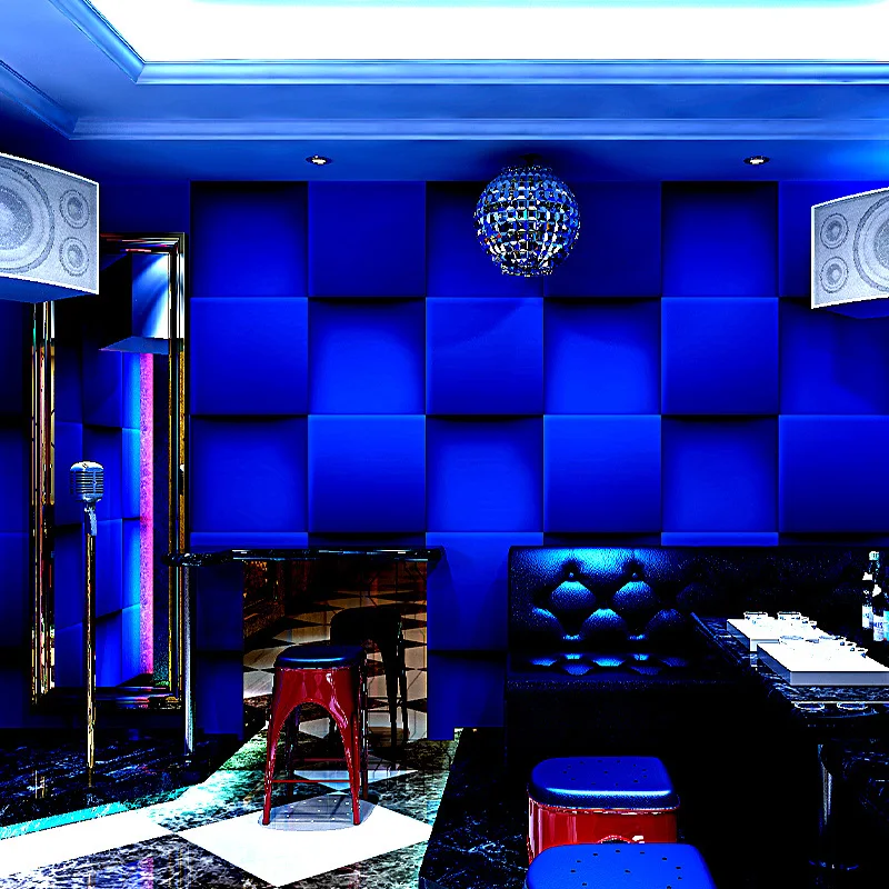 KTV Wallpaper Karaoke Flash Wall Cloth 3D Reflective Cafe Bar Corridor Backdrop Mural Brick Wallpaper