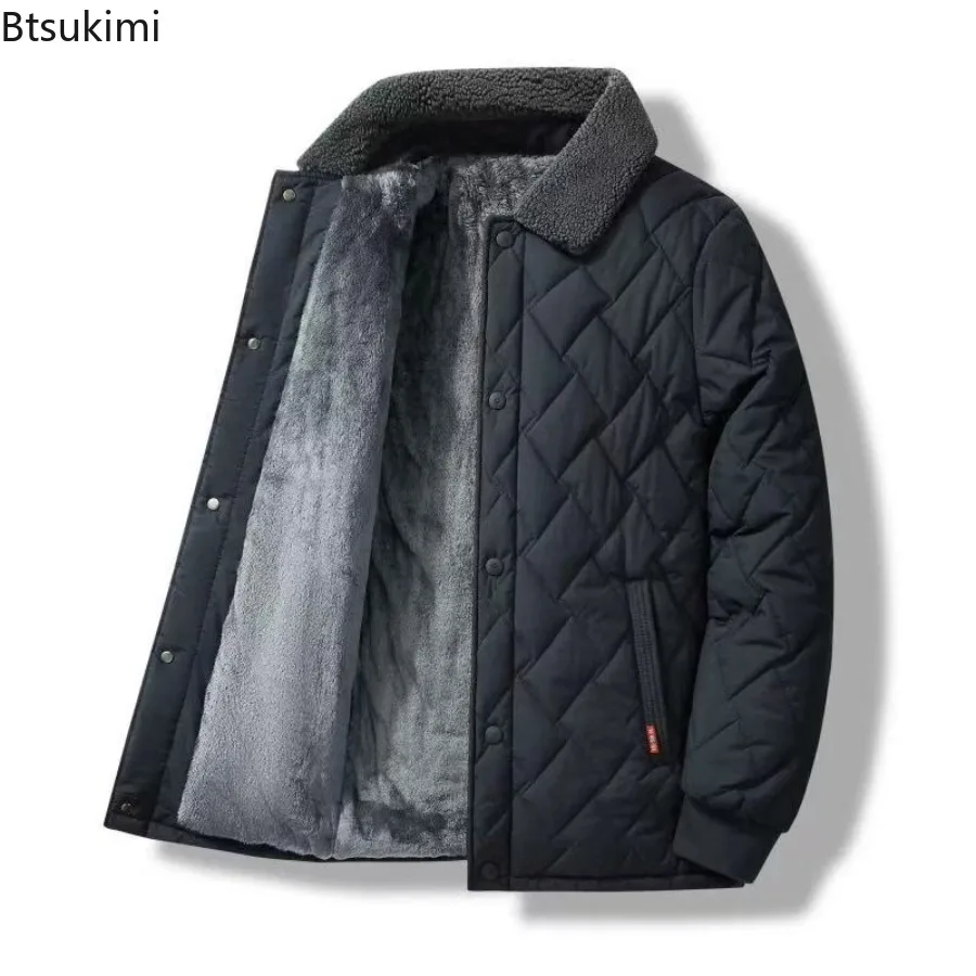 2025 Men's Classic Style Light Thin Solid Color Down Long Sleeves Jackets Autumn and Winter Warm Windproof Comfortable Parkas