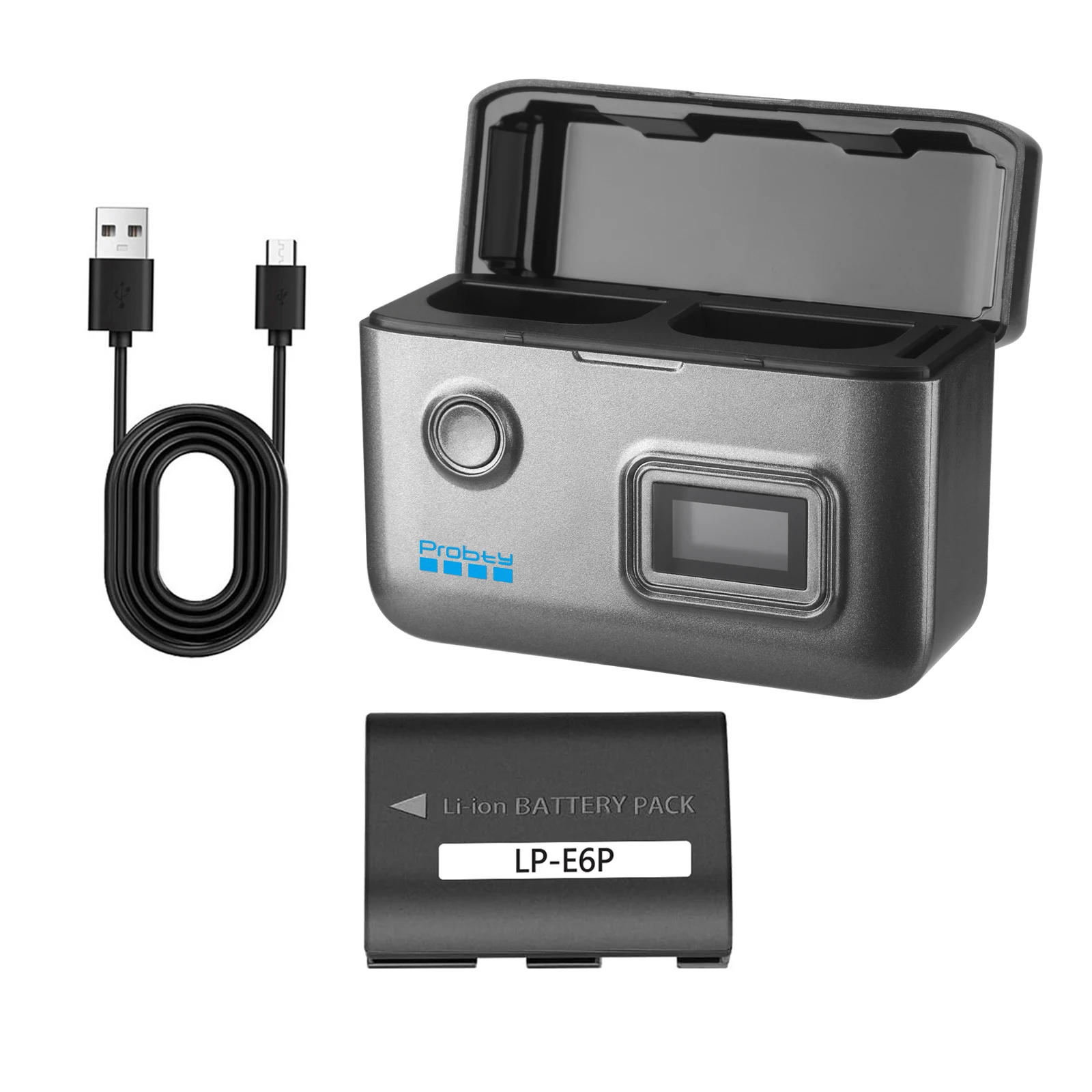 2400mAh LP-E6P カメラバッテリー Canon EOS R5 R6 R7 用