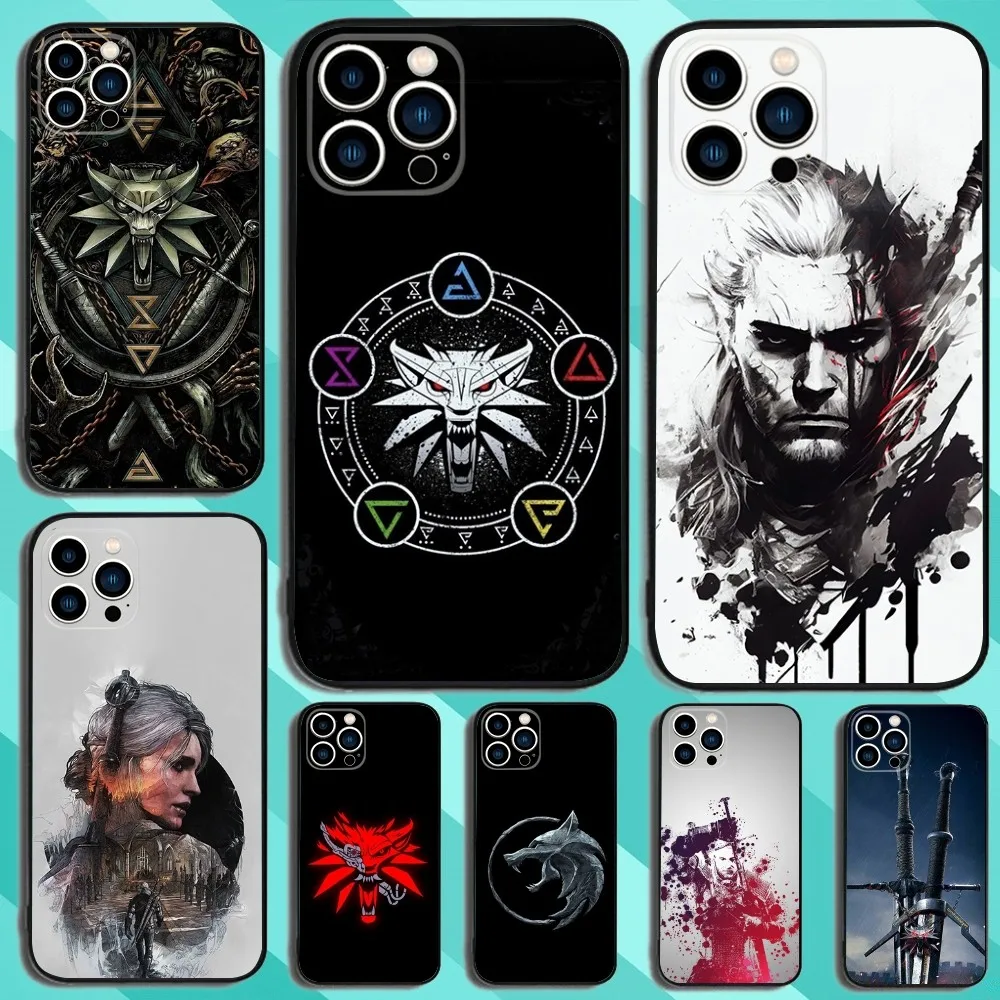 Game T-The Witcher 3 Phone Case For iPhone 16,15,14,13,12,11,Plus,Pro Max,XS,X,XR,SE,Mini,8,7 Soft Silicone Black Cover