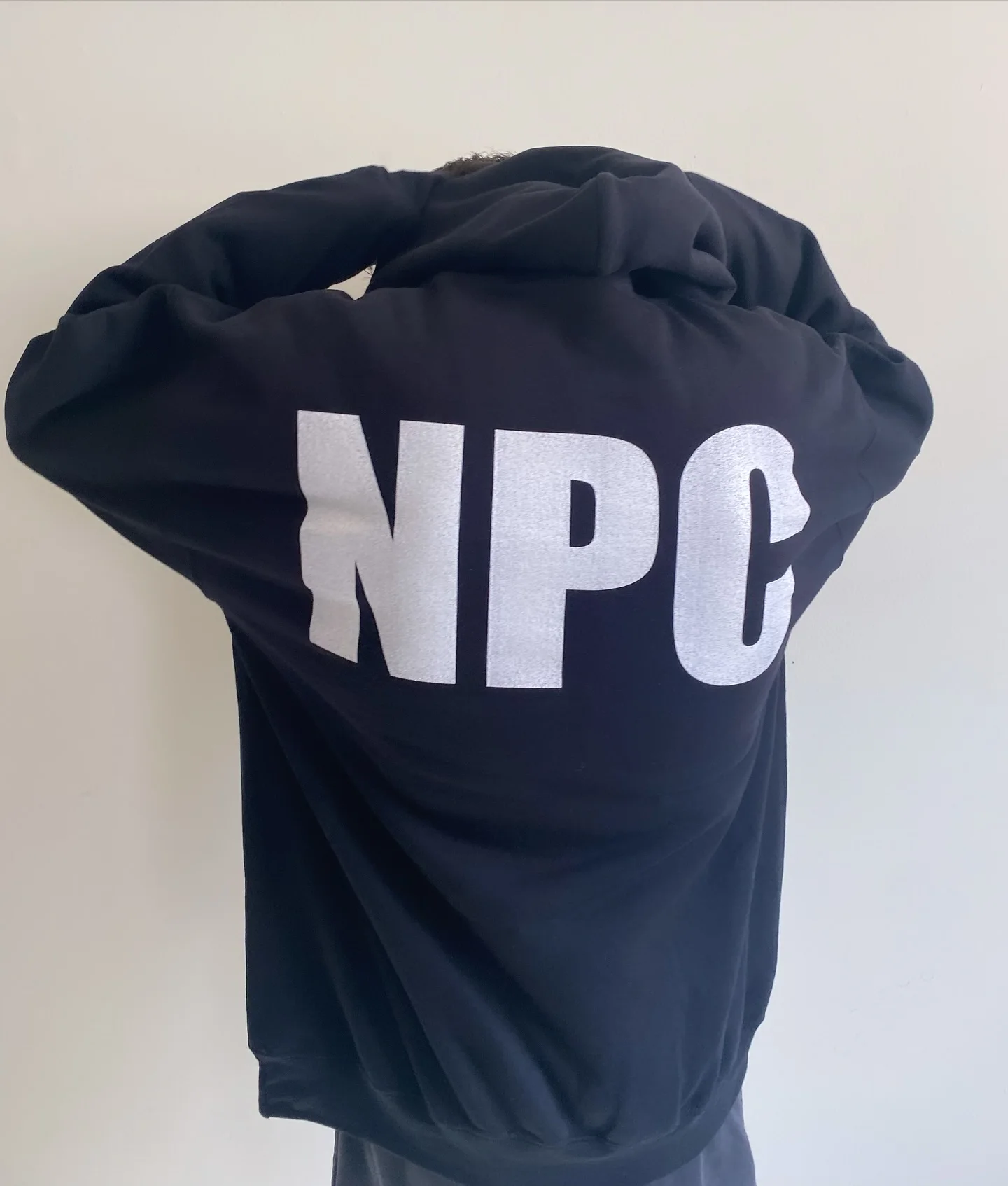 موضة جديدة Y2K رمادي بقلنسوة رياضية NPC طباعة سترة الرجال النساء خمر الكلاسيكية الهيب هوب الشارع الشهير الملابس سترة فضفاضة