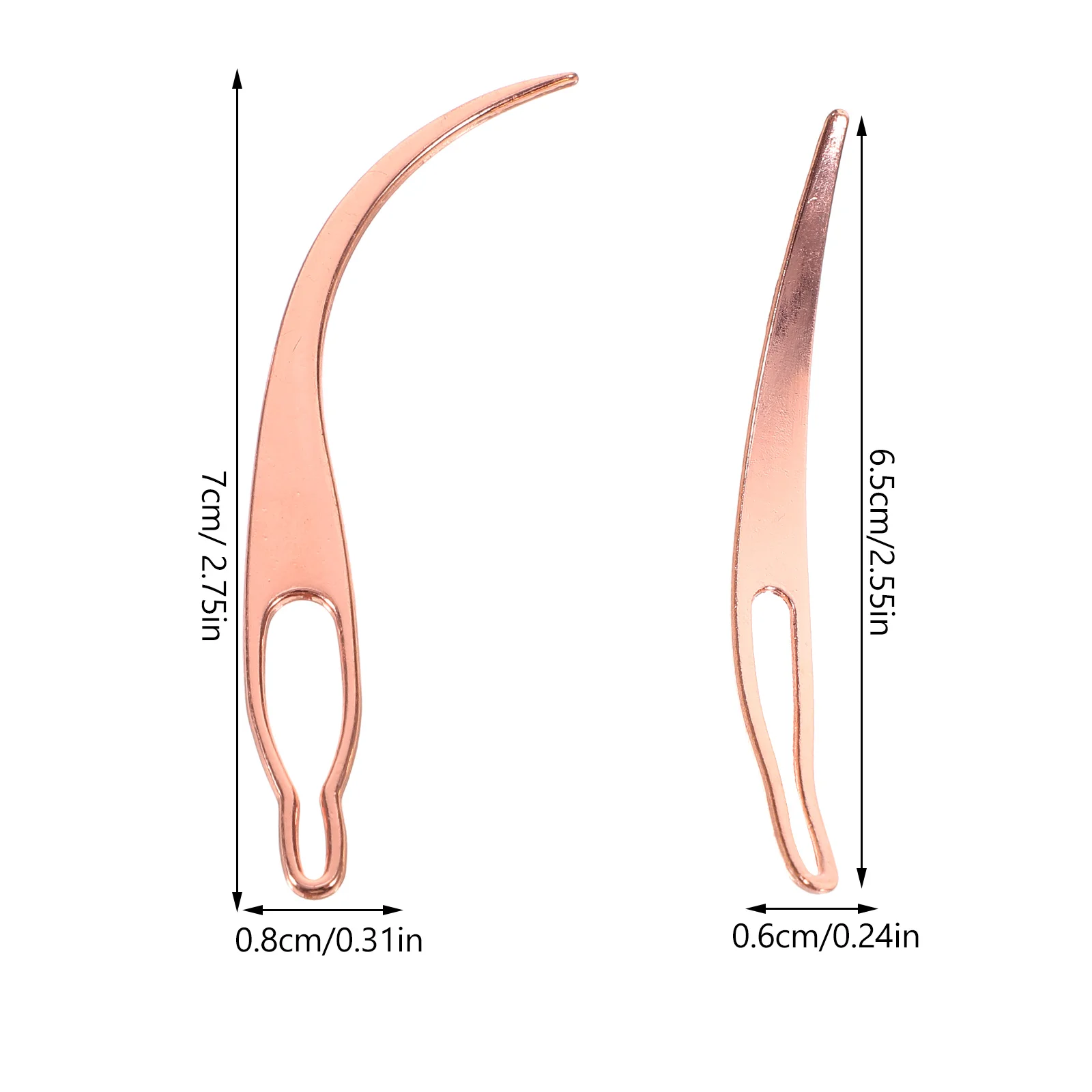 6 Pcs Braid Hair Finger Tool Crochet Dread Needle Miniature Metal Dreadlock Interlocking