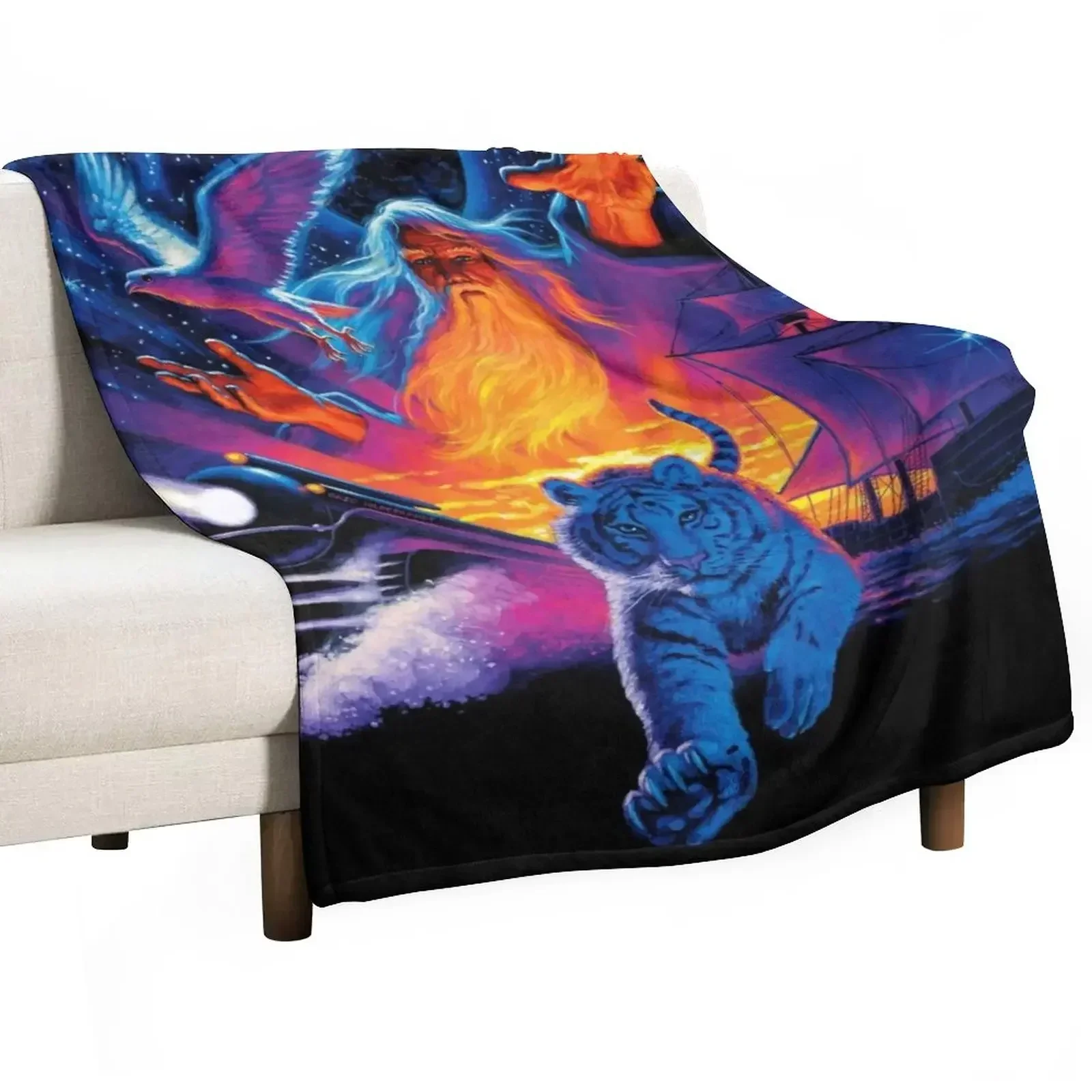 

The Wizard's Journey - Art by Greg Hildebrandt Throw Blanket warm for winter Warm For Decorative Sofa Blankets