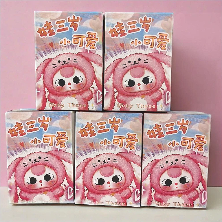 

Baby Three V3 Plush Blind Box Cute Vinyl Face Plush Mysterious Surprise Figure Collection Model Kawaii Guess Doll Toy Gifts