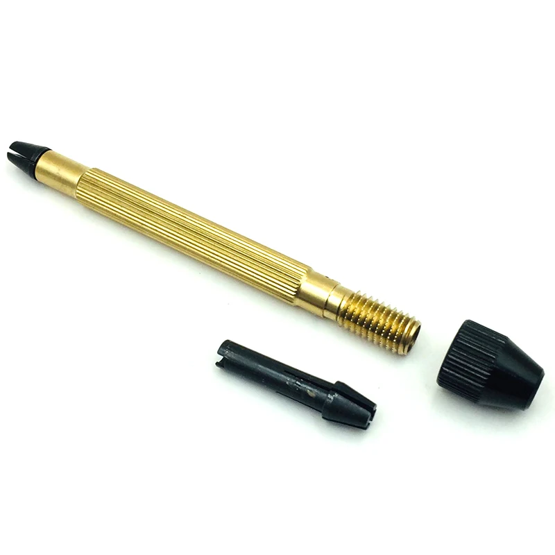 3Pcs Copper Professional Watch Clock Jewelry Repair Tool Pin Vise Chuck File Bur Drill Bit Wire Holder