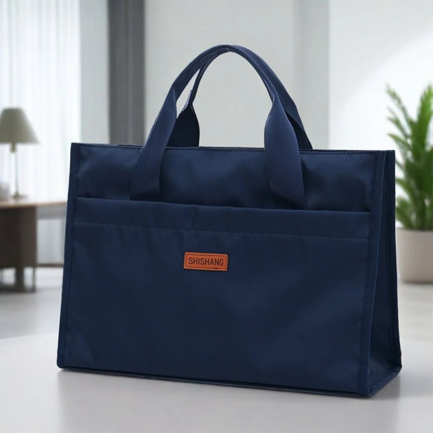 Business Commuter Laptop Bag Waterproof Oxford Cloth A4 Document Notebook Computer Bag Men Women Universal Handbag Work